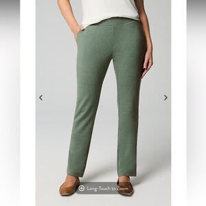 J Jill Pure Jill Slim Leg Pants Small Green Pull On Stretch Lounge Casual